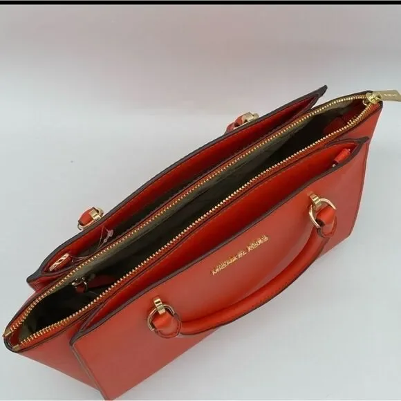 🆕️💥MK lg Satchel Leather in Mandarin - Picture 9 of 15